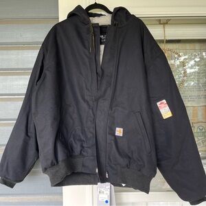 Carhartt Men's XL FR 3 Warmest Rating Jacket Model 0J1621-FRM Black Hood